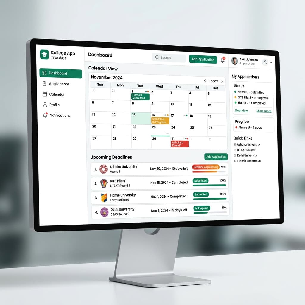 Deadline Tracker Mockup